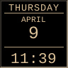 fluxCalClock screenshot